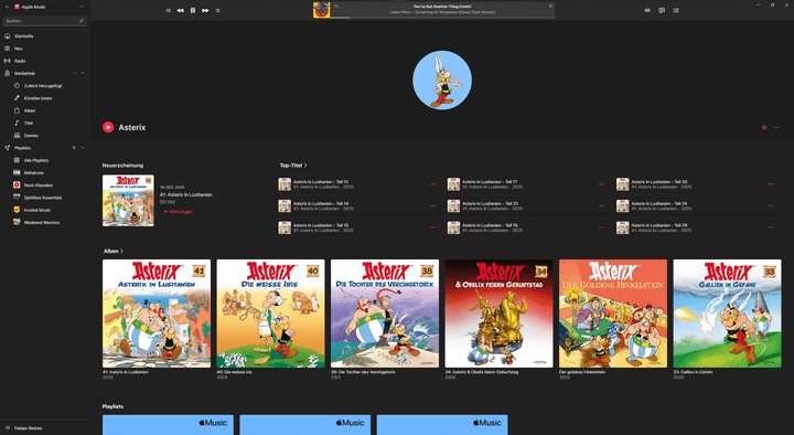 Bei Apple Music findest du einige Hörspiele, jedoch keine Podcasts.