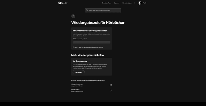 In Sachen Hörspiele bist du an insgesamt 12 Stunden Wiedergabezeit pro Monat gebunden.