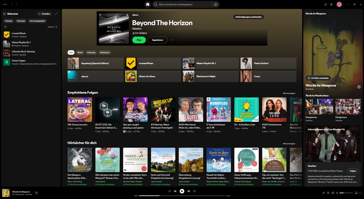 Spotify ist die wahrscheinlich bekannteste Musikstreaming-App auf dem Markt und glänzt im trusted-Test mit einem tollen Look-and-Feel und einer großen Musikauswahl.