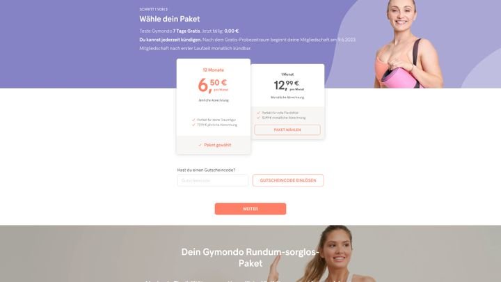 Im Vergleich zu lokalen Fitnessstudios sind die Preise bei Gymondo günstig.