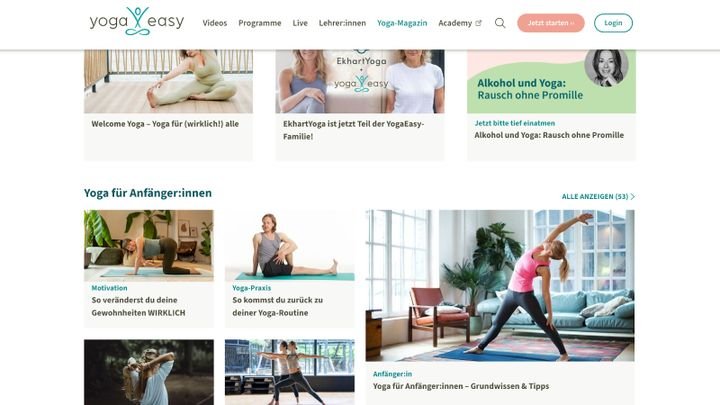 Im Magazin liest du Wissenswertes oder erhältst Tipps, um deine Übungen noch effektiver zu gestalten. Rezepte oder Ernährungstipps gibt es aber keine.