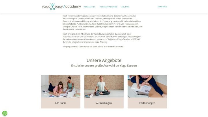 YogaEasy bietet eigene Ausbildungen zum digitalen Yoga-Coach an.