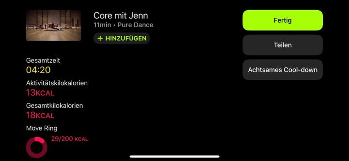 Bei Apple Fitness Plus trainierst du gezielt.