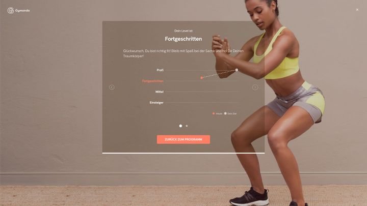 Der Fitnesstest war gut zu meistern und danach erhielt ich meinen individuellen Trainingsplan