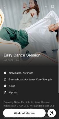 Neben Kraft, Ausdauer und Yoga kannst du bei Nike auch tanzen