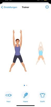 In Seven begleitet dich dein virtueller Coach, den du am Anfang individualisieren kannst