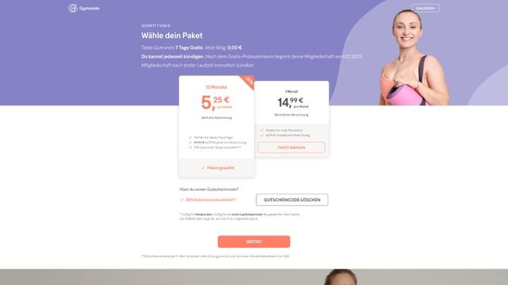 Gymondo bietet eines der besten Preis-Leistungs-Verhältnisse für Fitness und Ernährung an