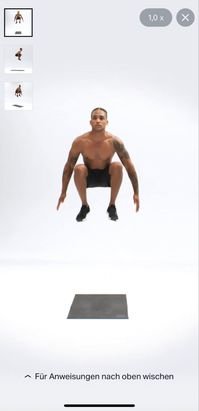 Echte Trainer:innen zeigen dir die Übungen.