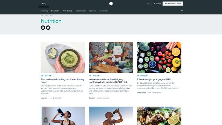 Der Ernährungsbereich ist leider nur mit einem gesonderten Abo einsehbar.