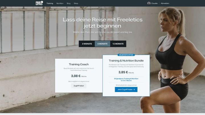 Freeletics punktet mit einem guten Preis-Leistungs-Verhältnis.