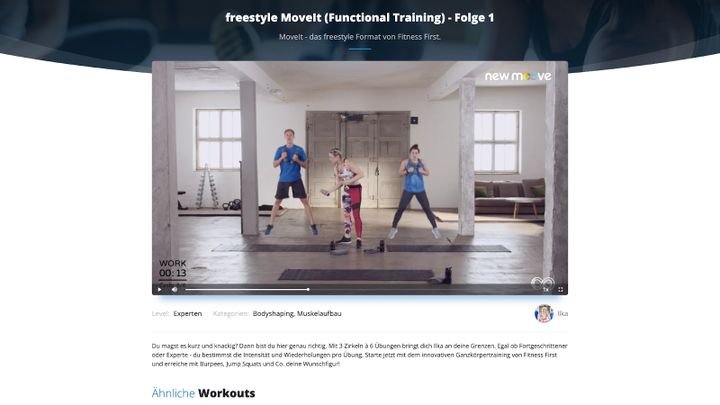 Mein erstes Workout im Online Fitnesstudio hatte es ganz schön in sich. Am Ende haben alle Spaß gemacht.