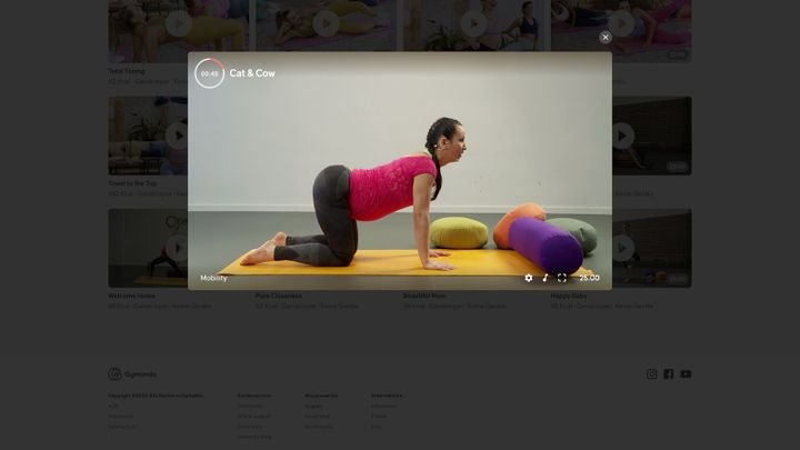 Gymondo bietet ein umfangreiches Programm für Mütter und werdende Mütter, zum Beispiel Schwangerschaftsyoga.