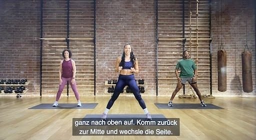 Die Qualität und Aufmachung der Videos bei Apple Fitness+ ist super und professionell.