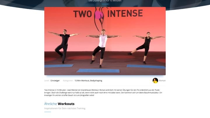 Für jedes Video gibt es eine ausführliche Beschreibung, damit du immer weiß, worauf du dich einlässt.