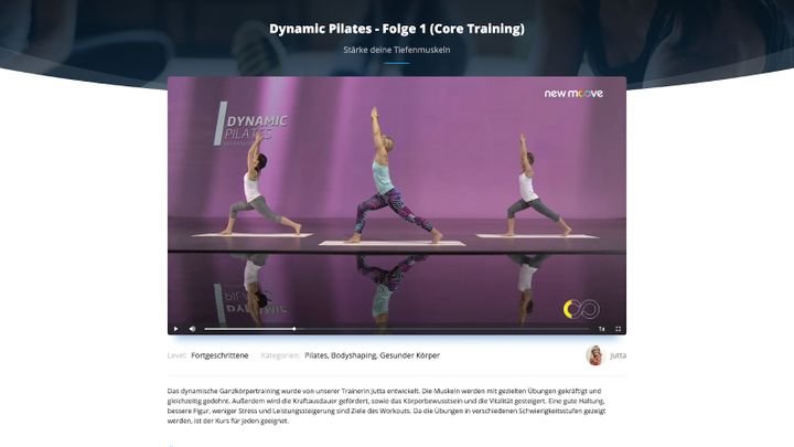 Yoga und Pilates gehören zum Grundangebot von My Fitness Video.