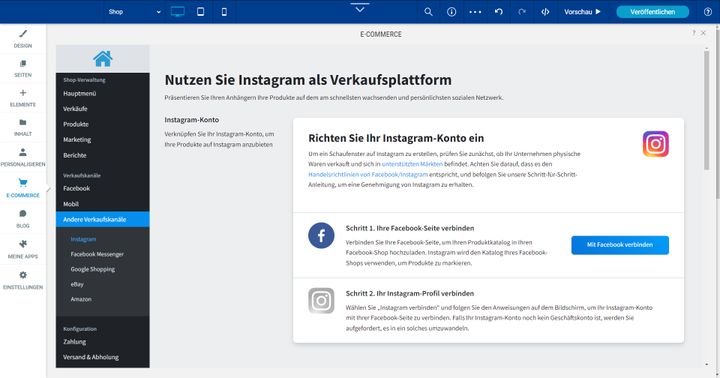 Verkaufen Sie direkt über Werbeplattformen wie Facebook oder Instagram