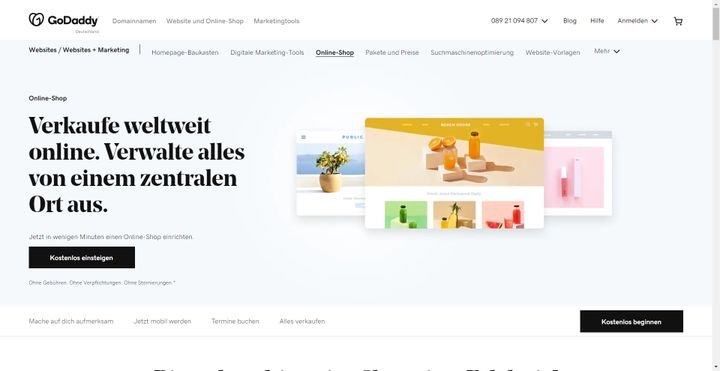 Der GoDaddy Online-Shop im trusted-Test