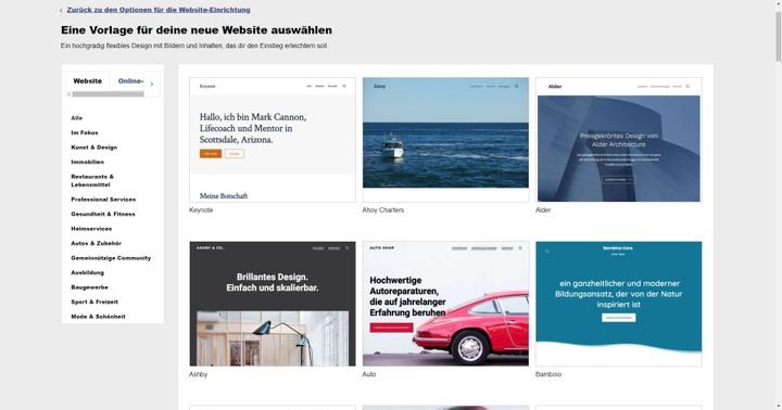 Wählen Sie selbst den Look Ihrer Seite oder nutzen Sie eine der Host Europe-Vorlagen