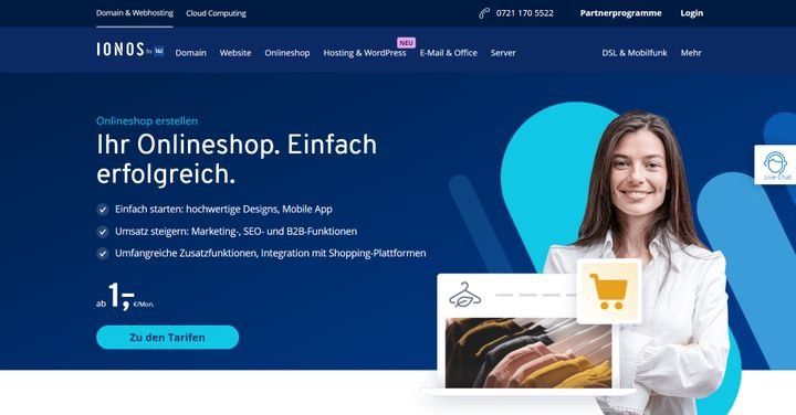 IONOS Online-Shop im trusted-Test
