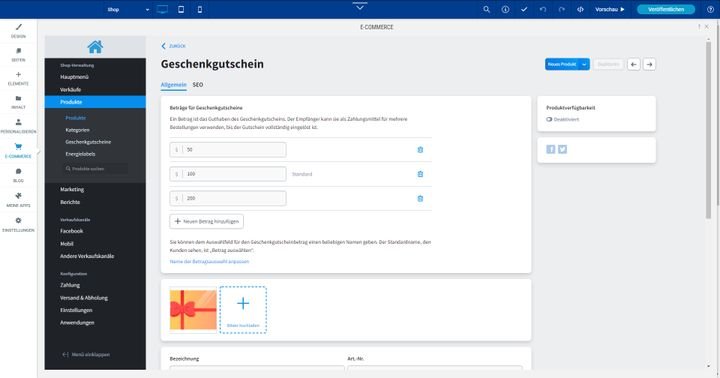 Geben Sie Usern die Möglichkeit, Gutscheine für Ihren Shop zu verschenken