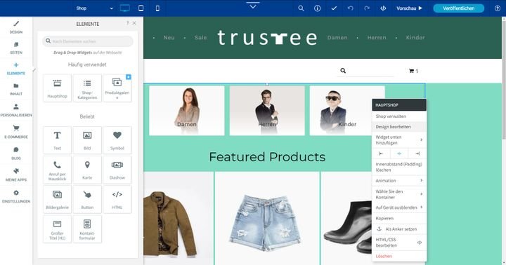 Der Editor ist umfangreich und bietet Ihnen viele Gestaltungsmöglichkeiten