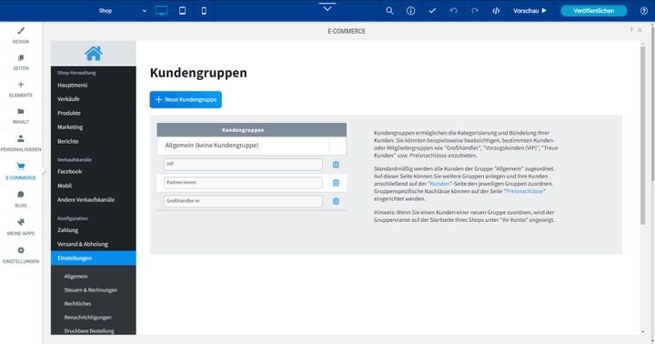 Legen Sie benutzerdefinierte Kundengruppen an, um diese mit individuellen Rabatten zu belohnen