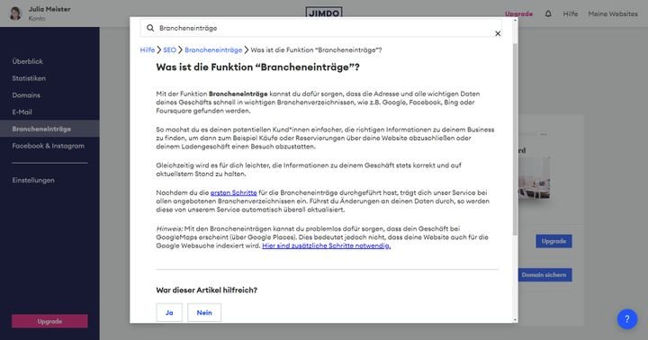 Lassen Sie sich in den wichtigsten Branchenverzeichnissen listen