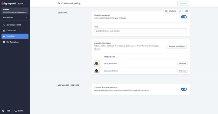 Bieten Sie weitere Produkte via Cross-Selling beziehungsweise Up-Selling an