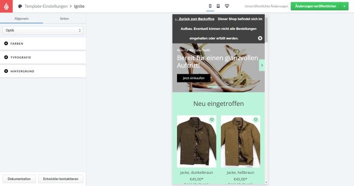 Überprüfen Sie Ihren Shop auch in den mobilen Ansichten