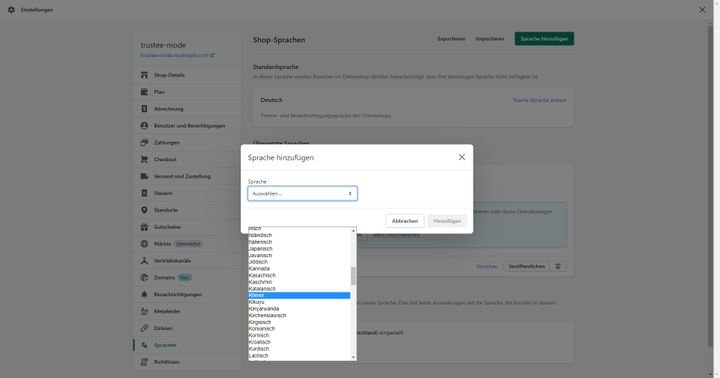 Übersetzen Sie Ihr Angebot in unterschiedliche Sprachen