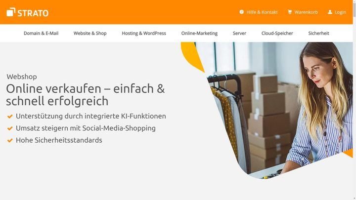 Der STRATO Webshop im trusted-Test