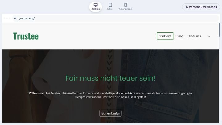 Ein schlichter Header in den CI-Farben geht eigentlich immer