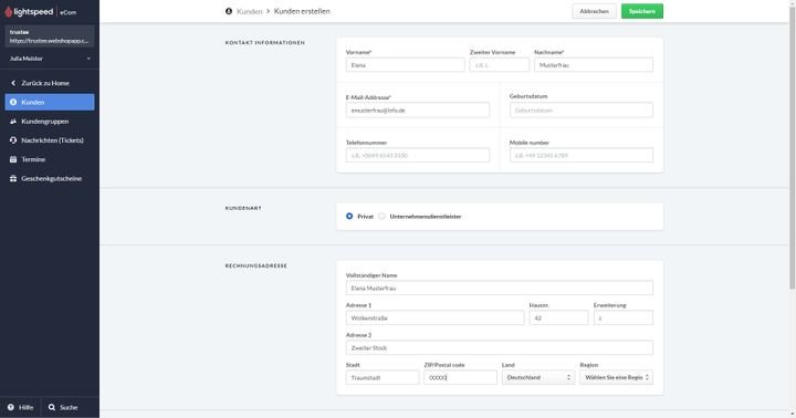 Managen Sie Ihre Kundendaten in Ihrem integrierten CRM