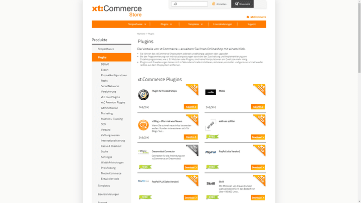 xt:Commerce kommt mit sehr speziellen SEO-Features