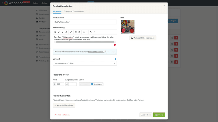 Setzen Sie Ihre Artikel mit passenden Beschreibungen und Bildern optimal in Szene