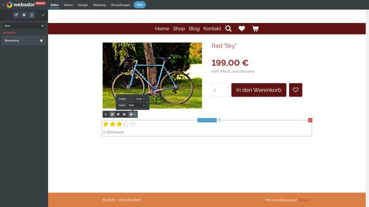 Bauen Sie in Ihren Webshop eine Bewertungsfunktion ein. So finden Sie die “Lieblinge” ihrer User