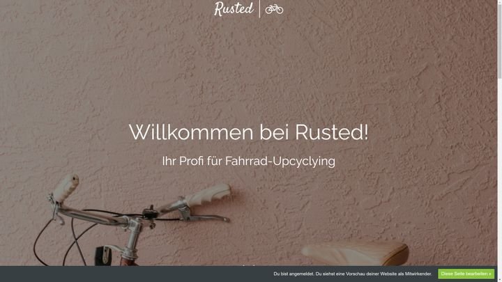 Rusted ist der von trusted entworfene Testshop. Hier stehen schicke Parallax-Effekte und große Bilder für die Produkte im Vordergrund.