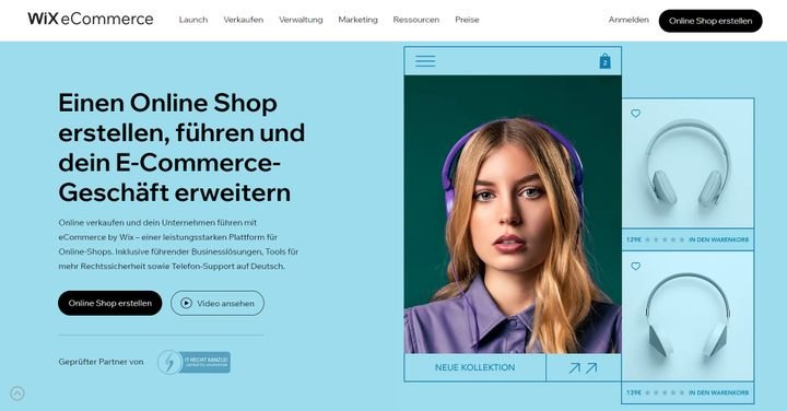 Wix und seine eCommerce-Tarife im trusted-Test
