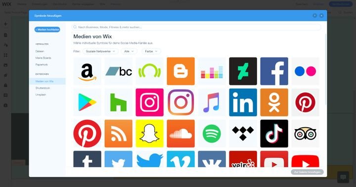 Verlinken Sie auf Ihre Social Media Kanäle oder teilen Sie dort Ihre Produkte