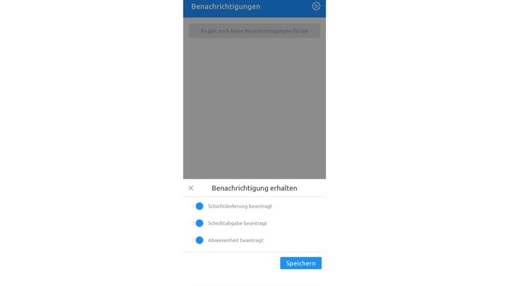 Einstellungsmöglichkeiten für Benachrichtigungen gibt es nur in der mobilen App