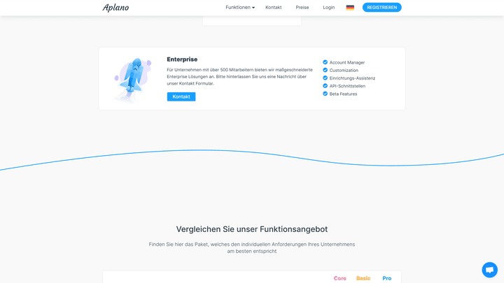 Wer es ganz persönlich will, entscheidet sich für den Enterprise-Tarif