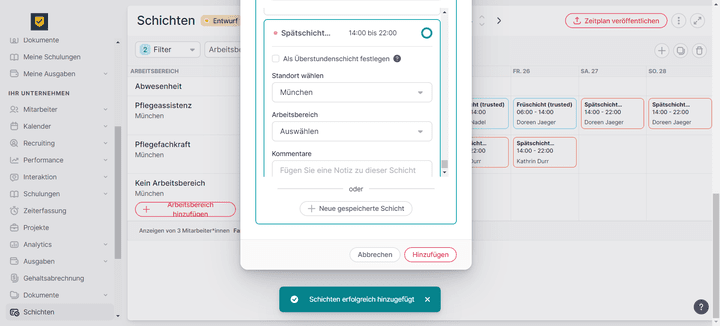 Die Schicht wurde hinzugefügt? Leider nein!