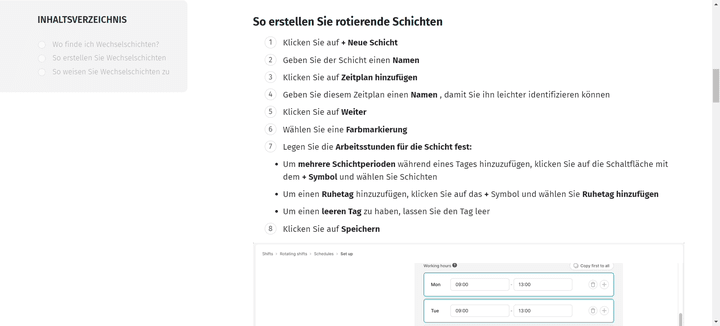 Die Anleitungen und Tutorials von Factorial sind in vielen Fällen sehr nützlich!