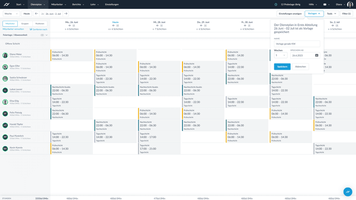 Deine optimal geplante Woche dient dir auch als Vorlage