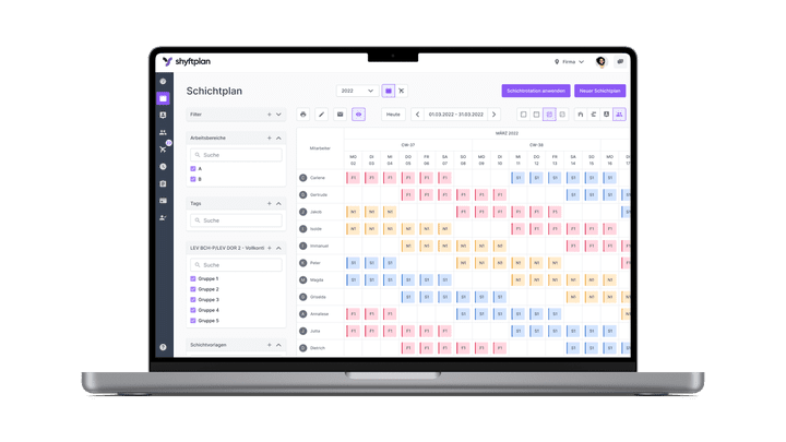 shyftplan ist mächtig, bleibt aber übersichtlich