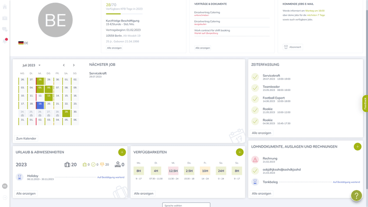 Der Self Service ist grundsätzlich gut ausgestattet