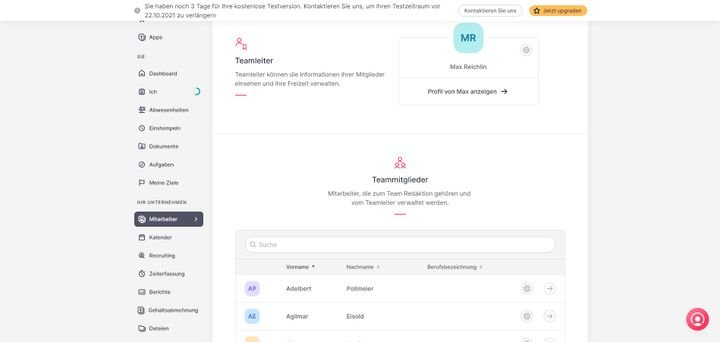 Teilen Sie Mitarbeiter in Teams oder Gruppen ein