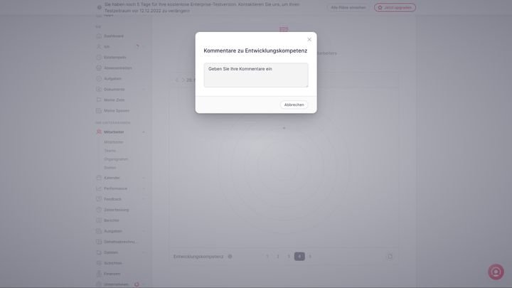 Ihre Mitarbeiter-innen sehen die Ergebnisse der Kompetenzbewertung