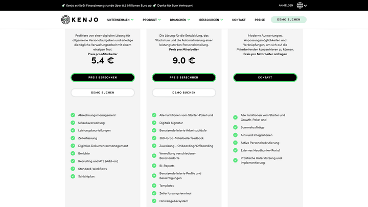 Das Whistleblowing-Modul kostet dich mindestens 9 € pro User im Monat