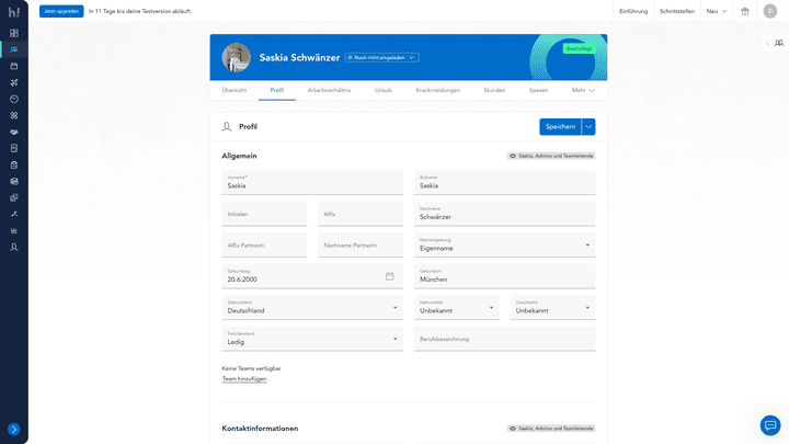 HoorayHR bietet dir eine beinahe vollständige digitale Personalakte